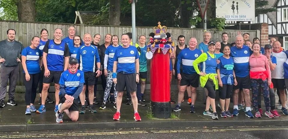 Portsmouth Joggers on a group run.